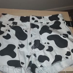 Medium cow print forever 21 shorts